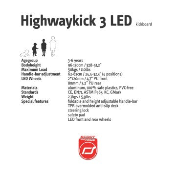 LED Highway Kick 3 - Steel